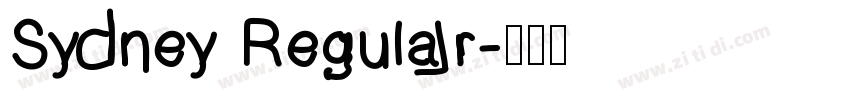 Sydney Regular字体转换